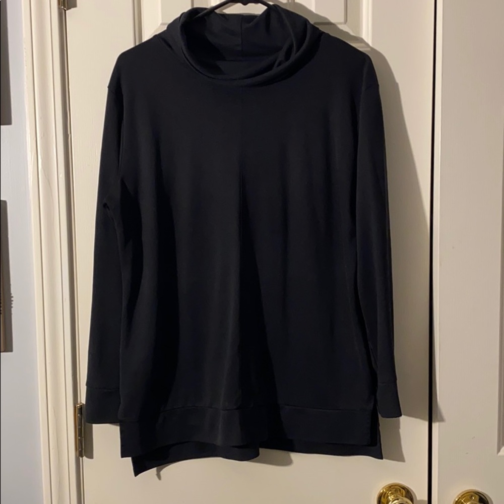 Black cowl neck